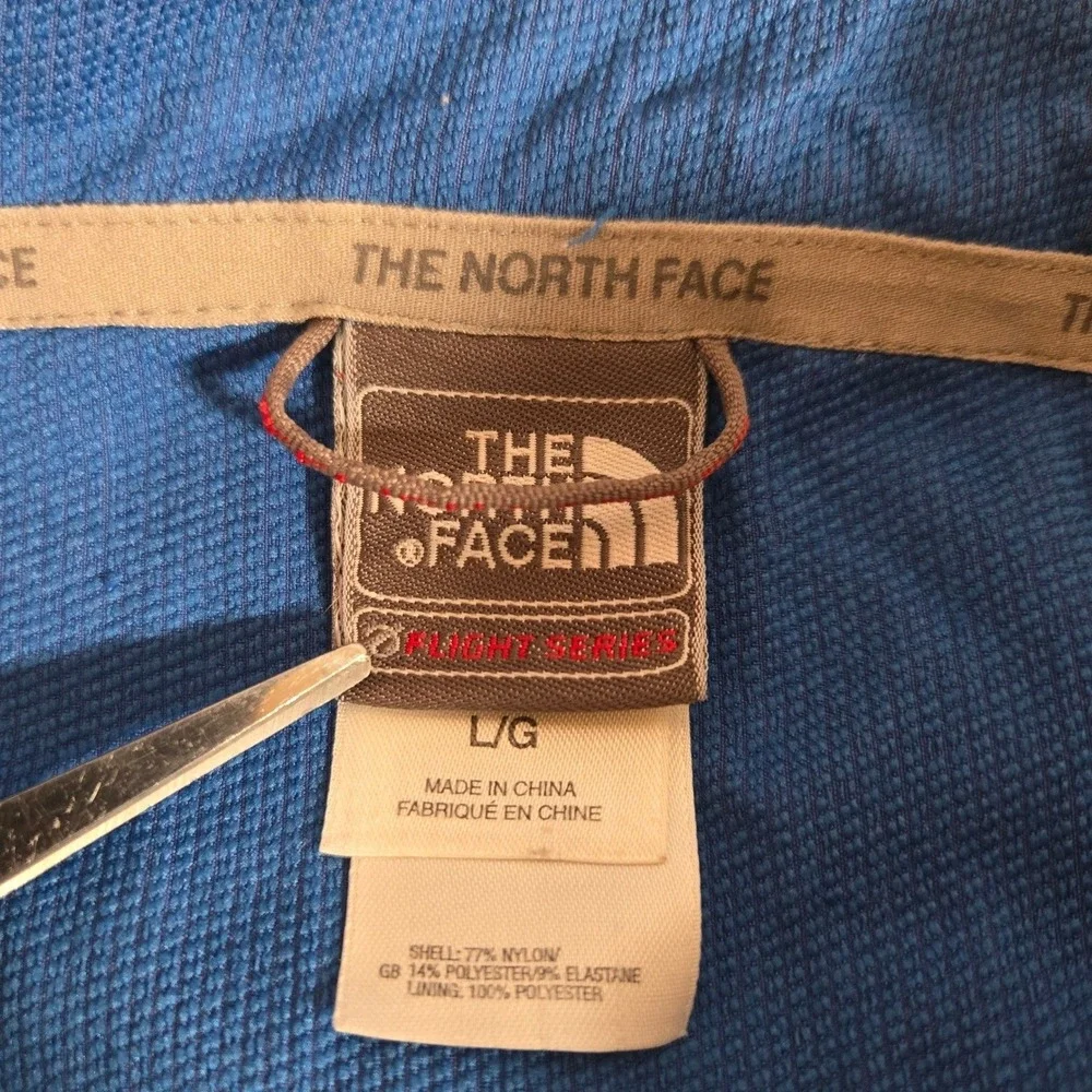 The‎ North Face Pullover Mens Large Flight Series Apex Blue Grey Quarter Zip